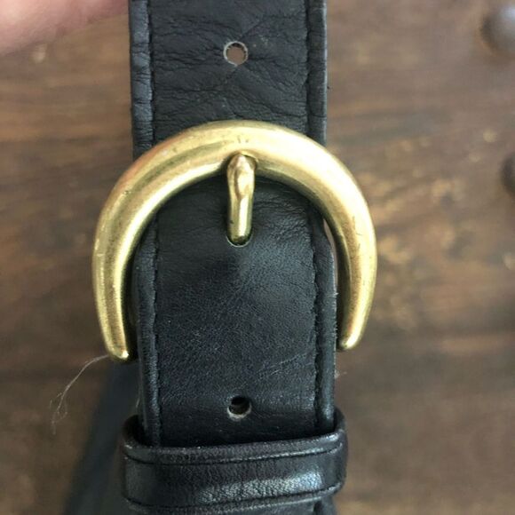 Coach Vintage Monterey Hobo Black Leather Bucket Bag - Picture 11 of 13